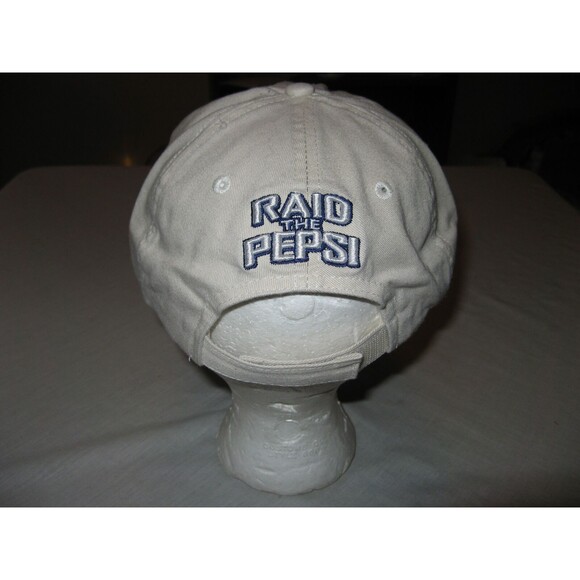 Pepsi Raid The Pepsi Beige Tan Adjustable Hat Cap Select Design NWOT - Picture 3 of 5